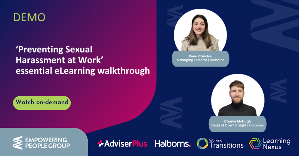 On-demand webinar - preventing sexual harassment at work